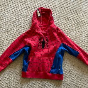 Kids Universal Studios Spider-Man Sweatshirt Red. Size XS